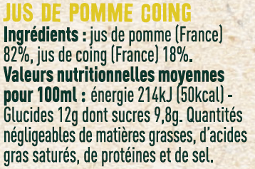 Les Sens du Terroir - Jus de pomme-coing 25 cl - Les Sens du Terroir - Imagen 2