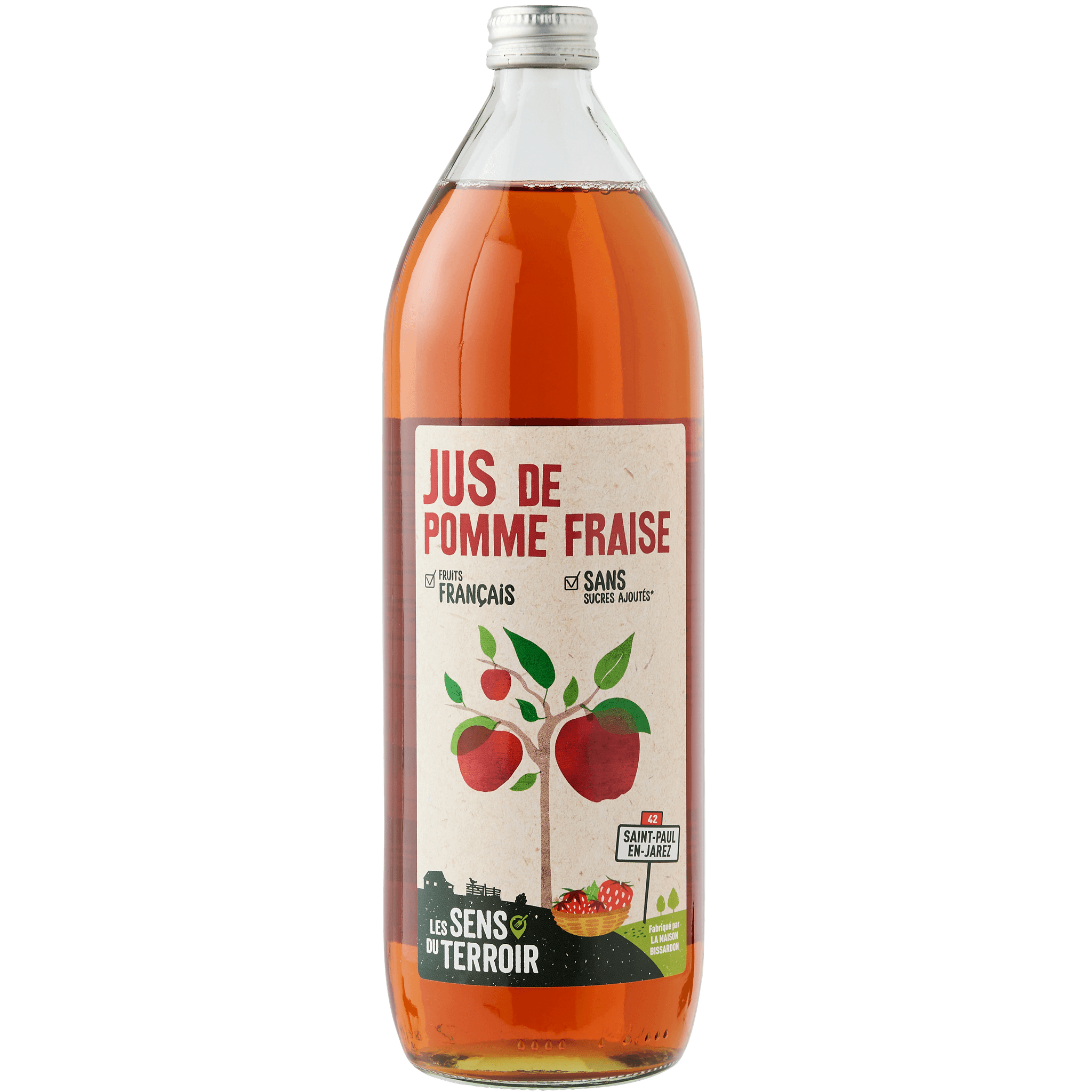 Les Sens du Terroir - Jus de pomme-fraise 1 L - Les Sens du Terroir - Imagen 1