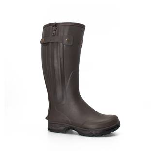 Rouchette - Botte en caoutchouc marron VENEUR NEO ZIP Taille 41- Rouchette