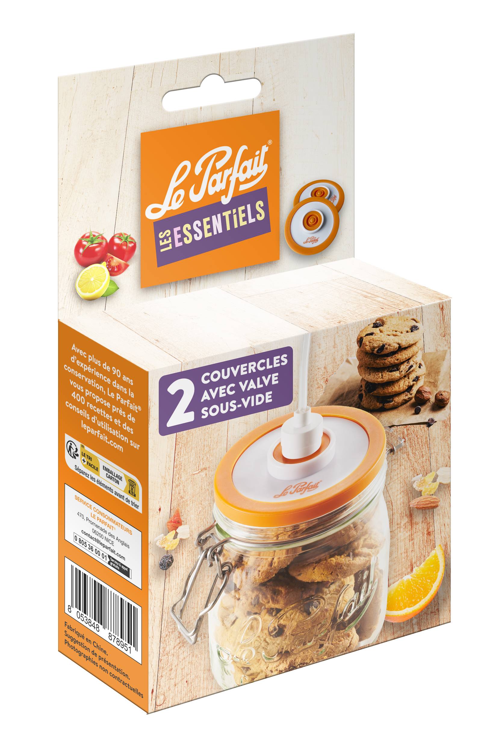 Le Parfait - Couvercles avec valve sous-vide x2- Le Parfait®