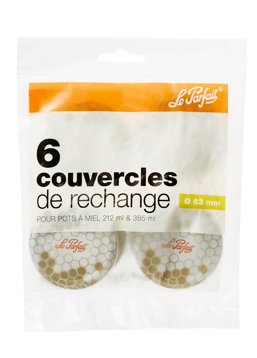 Le Parfait - Couvercles pots de miel Ø63 mm x6 - Le Parfait