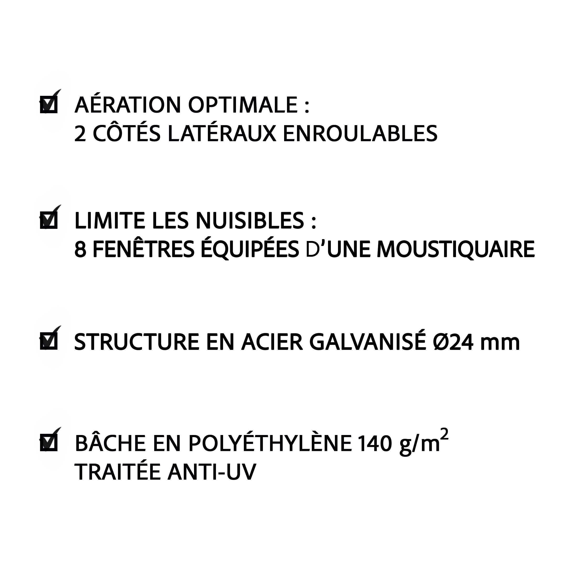 Invivo Nous On Sème - Serre tunnel de jardin 12m² - INVIVO Nous on sème - Image 10