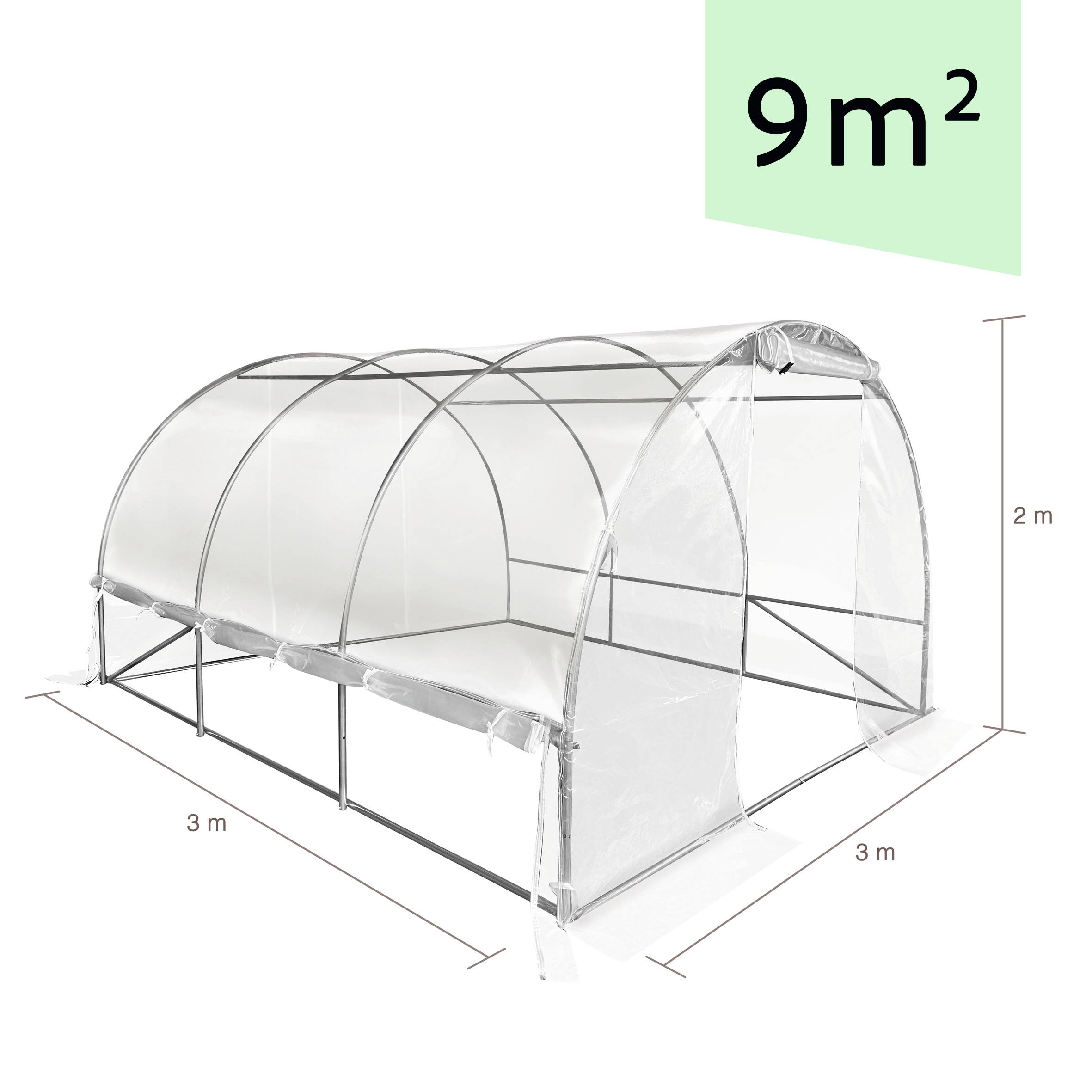 Invivo Nous On Sème - Serre maraîchère de jardin 9m² - INVIVO Nous on sème - Image 6
