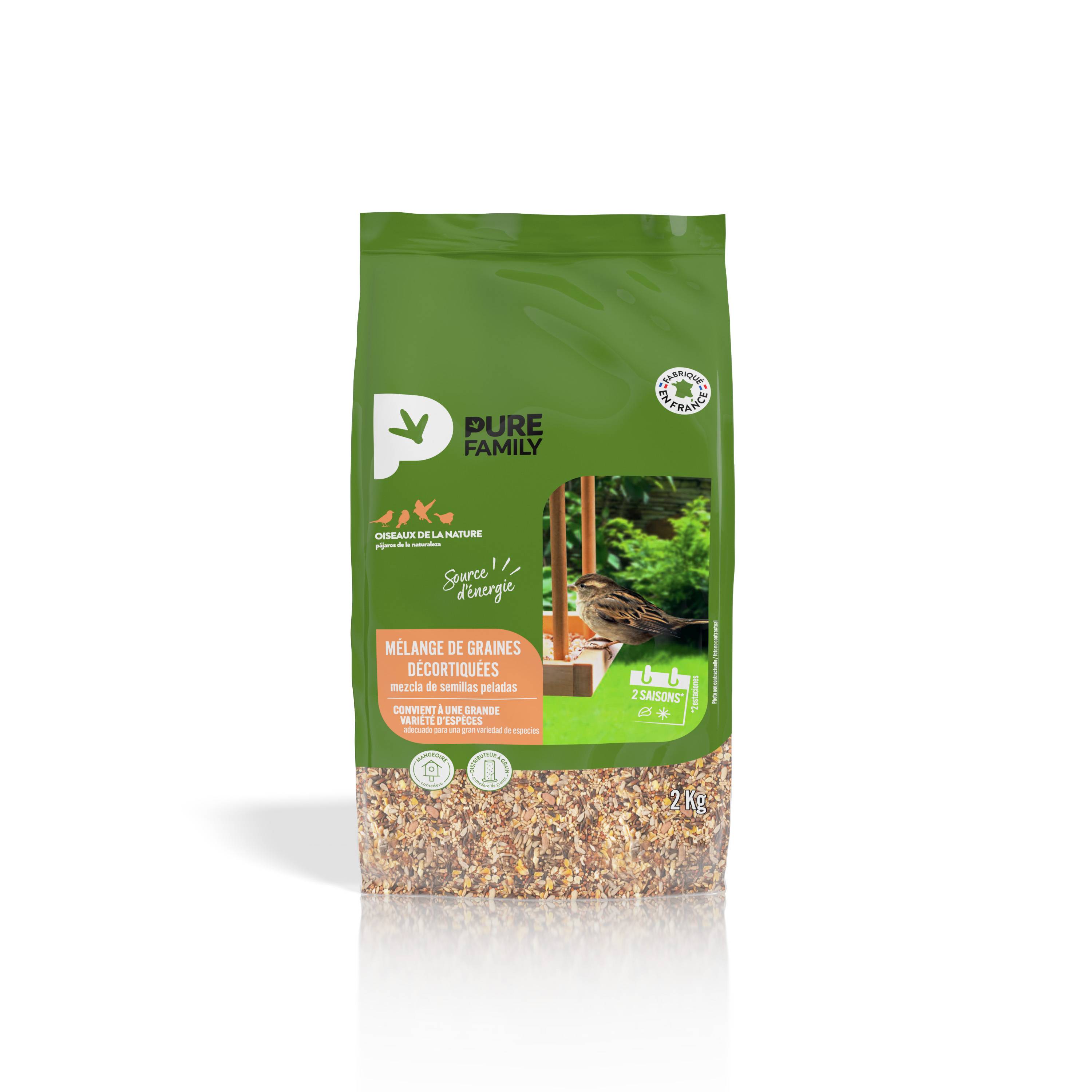 Pure Family - Mélange de graines décortiquées 2 kg - Pure Family