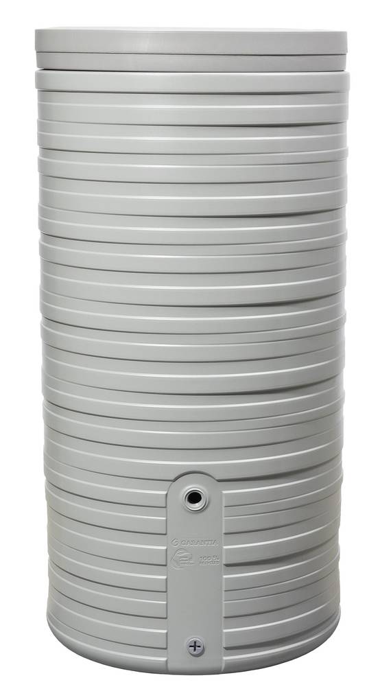 Garantia - Récupérateur d'eau de pluie 300L Nordic couvercle inclus gris clair - Garantia