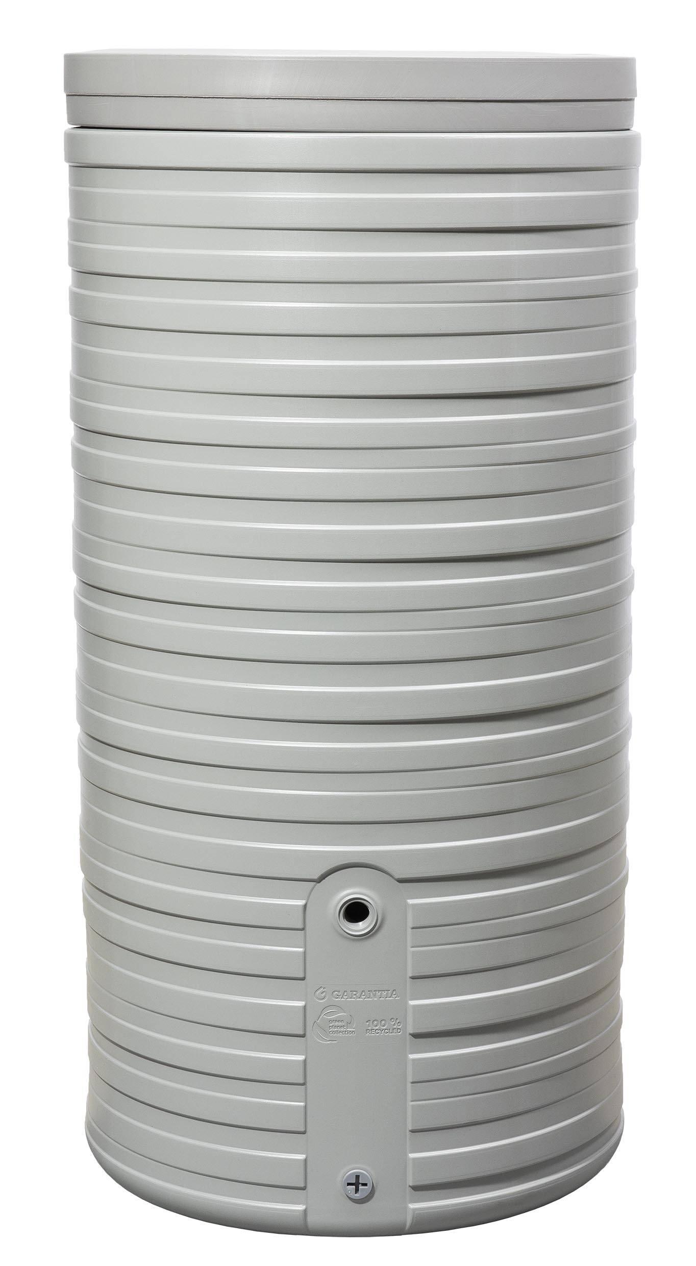 Garantia - Récupérateur d'eau de pluie 300L Nordic couvercle inclus gris clair - Garantia