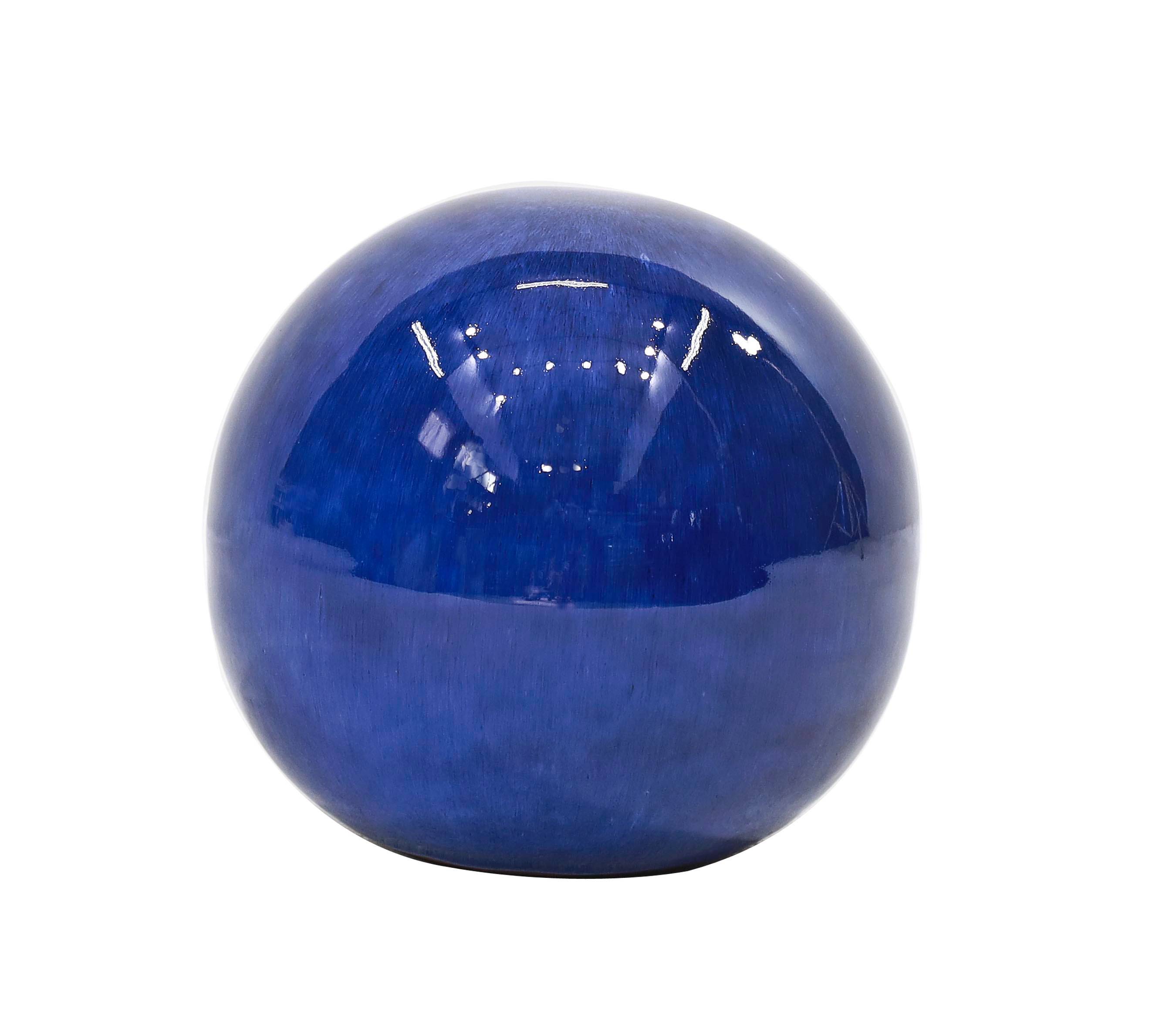 Ecloz - Sphère décorative Ariane bleue  - Ø 15 cm - ECLOZ