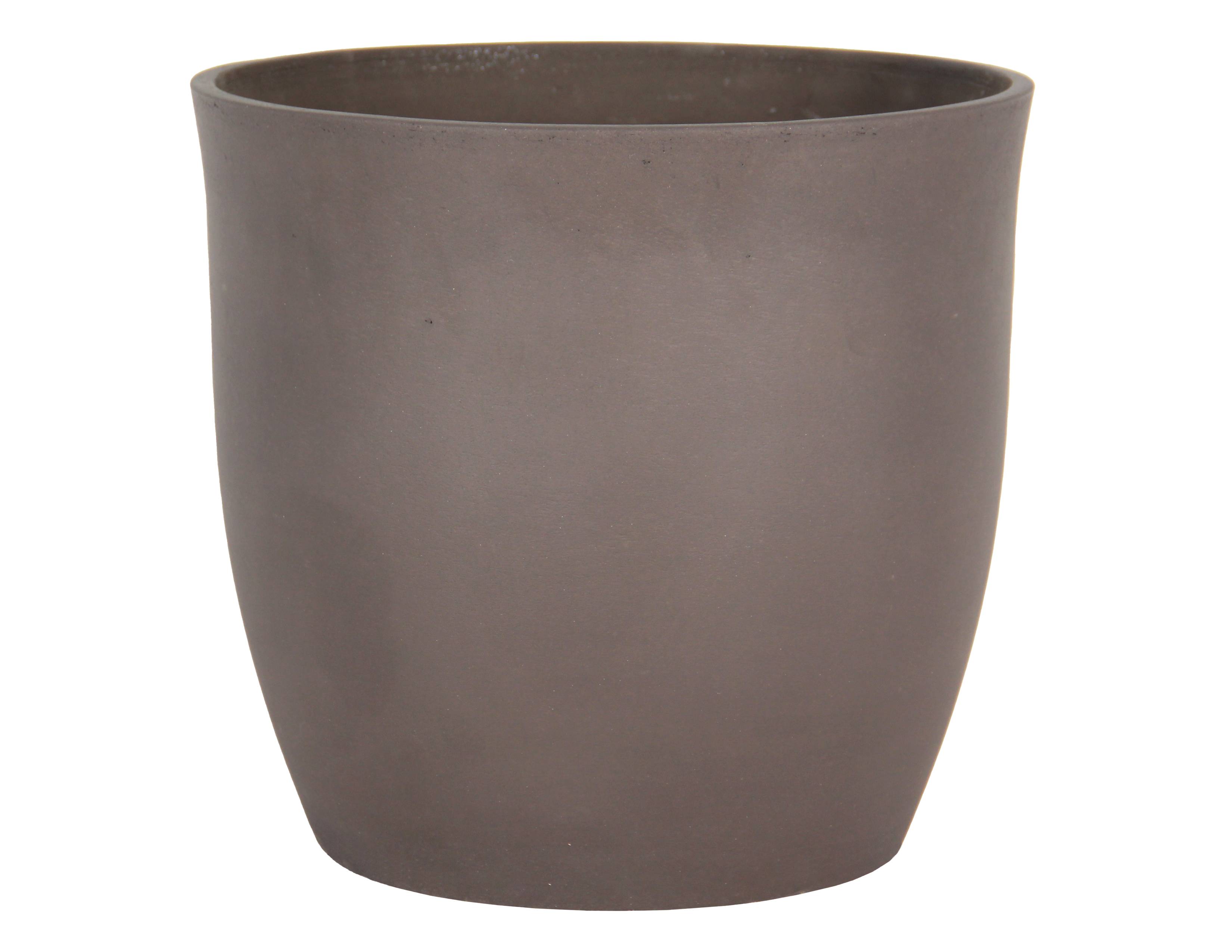 Ecloz - Pot TERRA en ciment - vert foncé - Ø 24 cm - ECLOZ