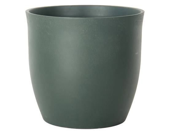Ecloz - Pot TERRA en ciment - vert foncé - Ø 24 cm - ECLOZ