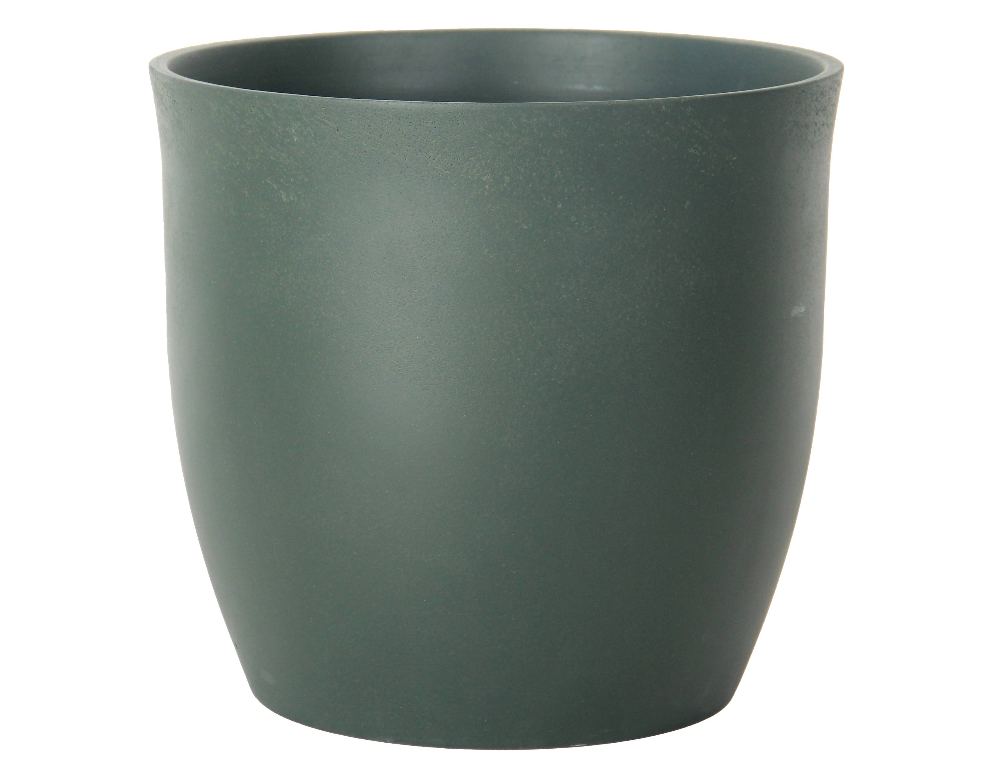 Ecloz - Pot TERRA en ciment - vert foncé - Ø 27 cm - ECLOZ
