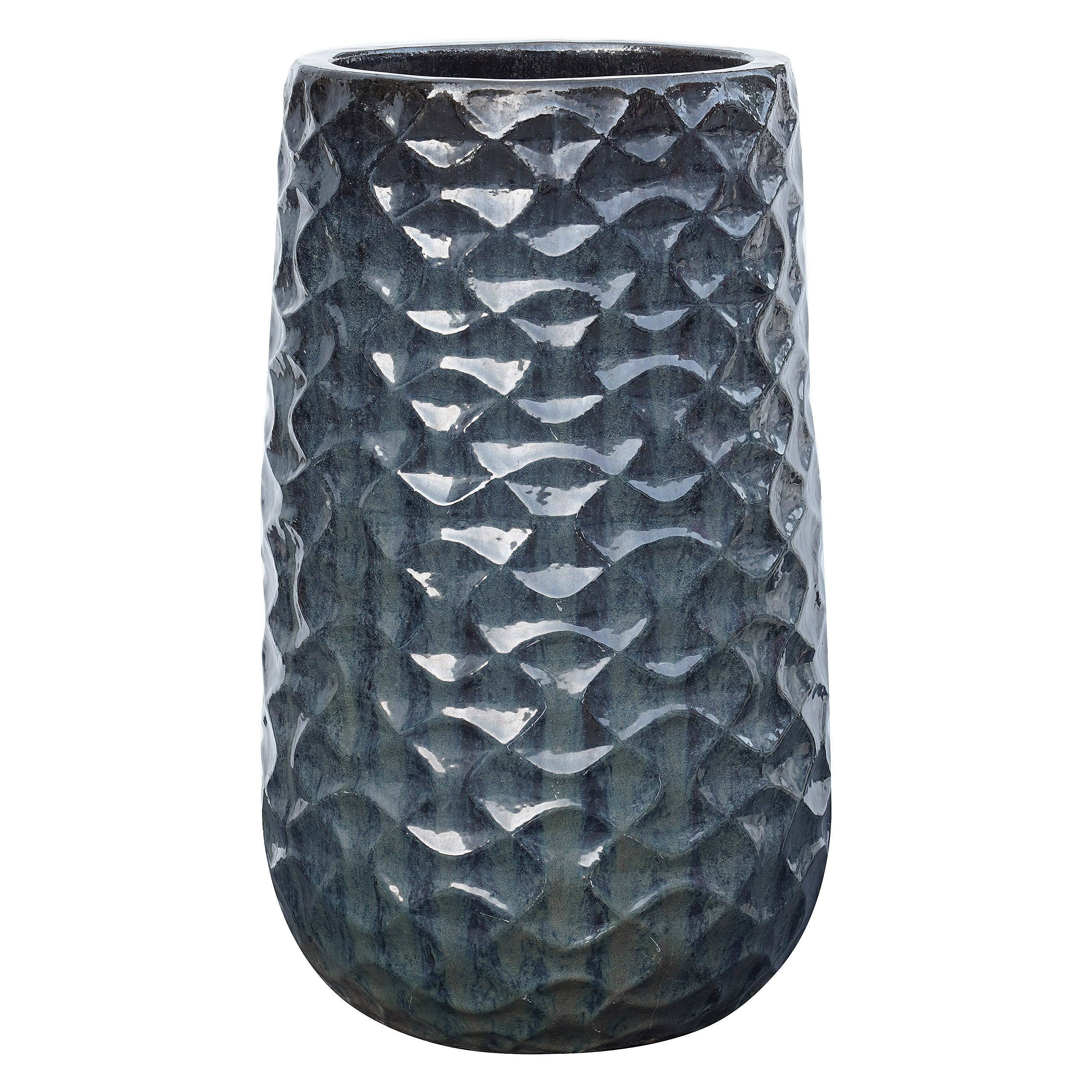 Ecloz - Vase SURFER en terre cuite émaillée - noir - H. 90 cm - ECLOZ