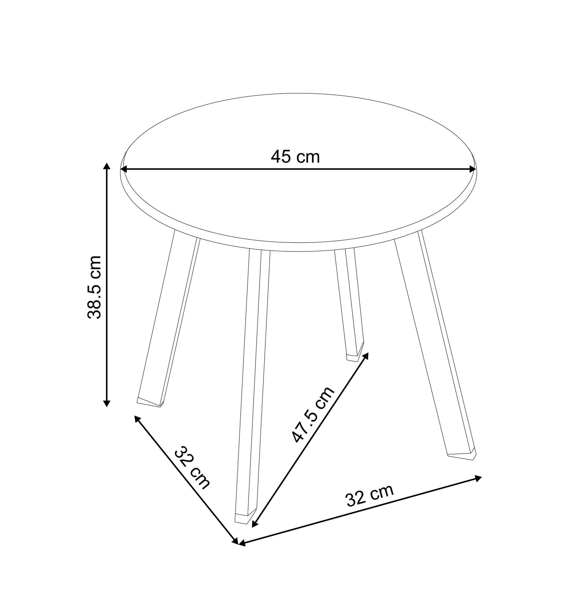 Ecloz - Ensemble 3 tables d'appoint de jardin acier sable Fanette ECLOZ - Imagen 2