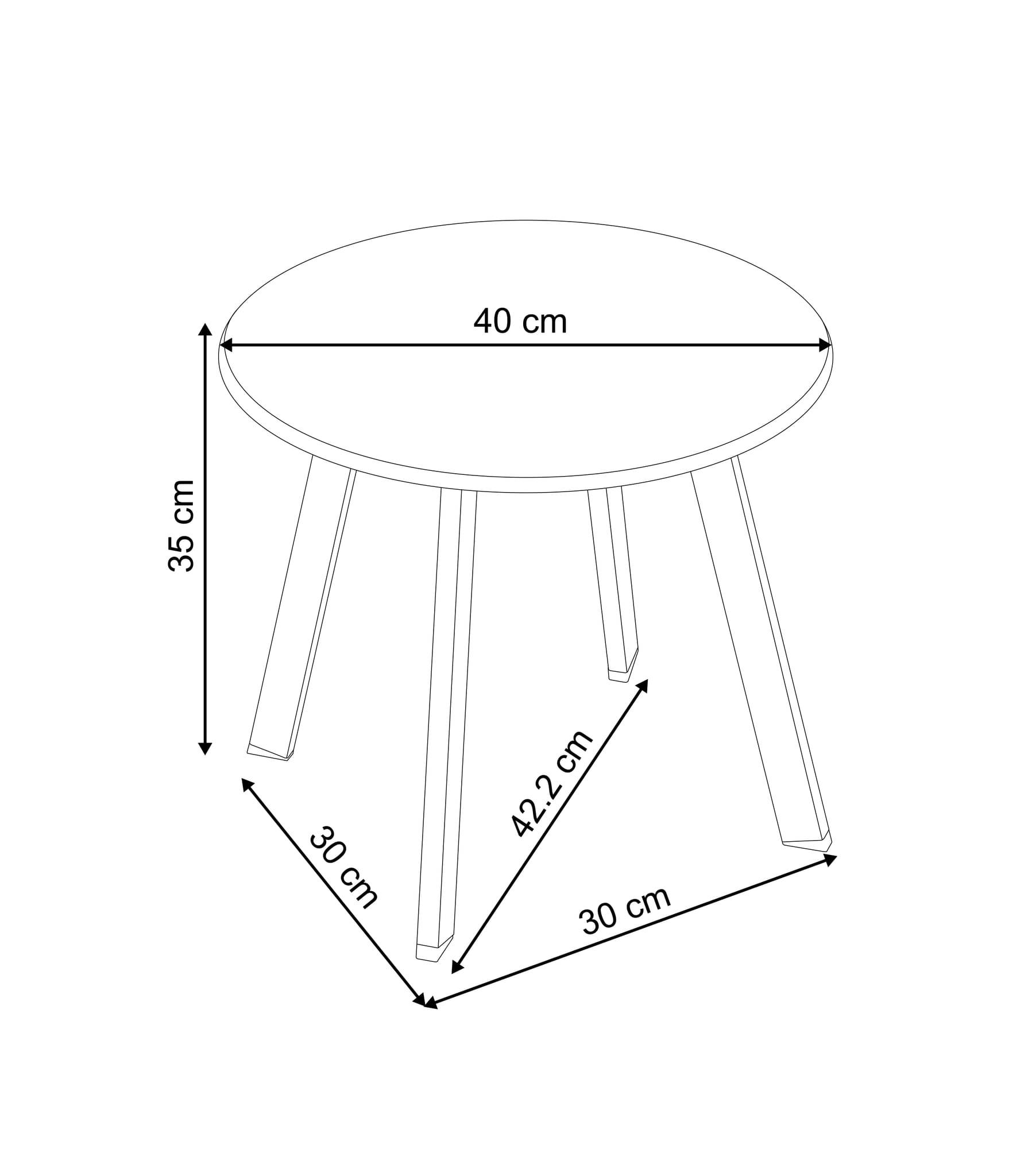 Ecloz - Ensemble 3 tables d'appoint de jardin acier sable Fanette ECLOZ - Imagen 3
