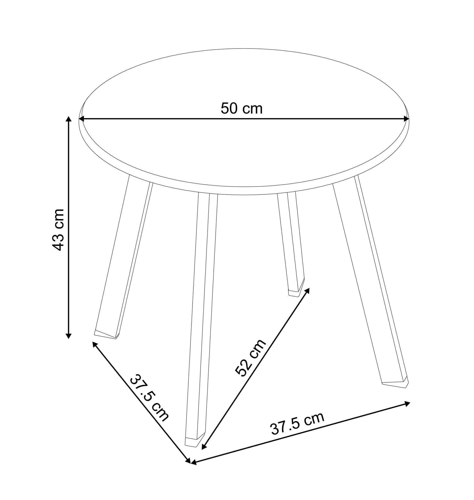 Ecloz - Ensemble 3 tables d'appoint de jardin acier sable Fanette ECLOZ - Imagen 4