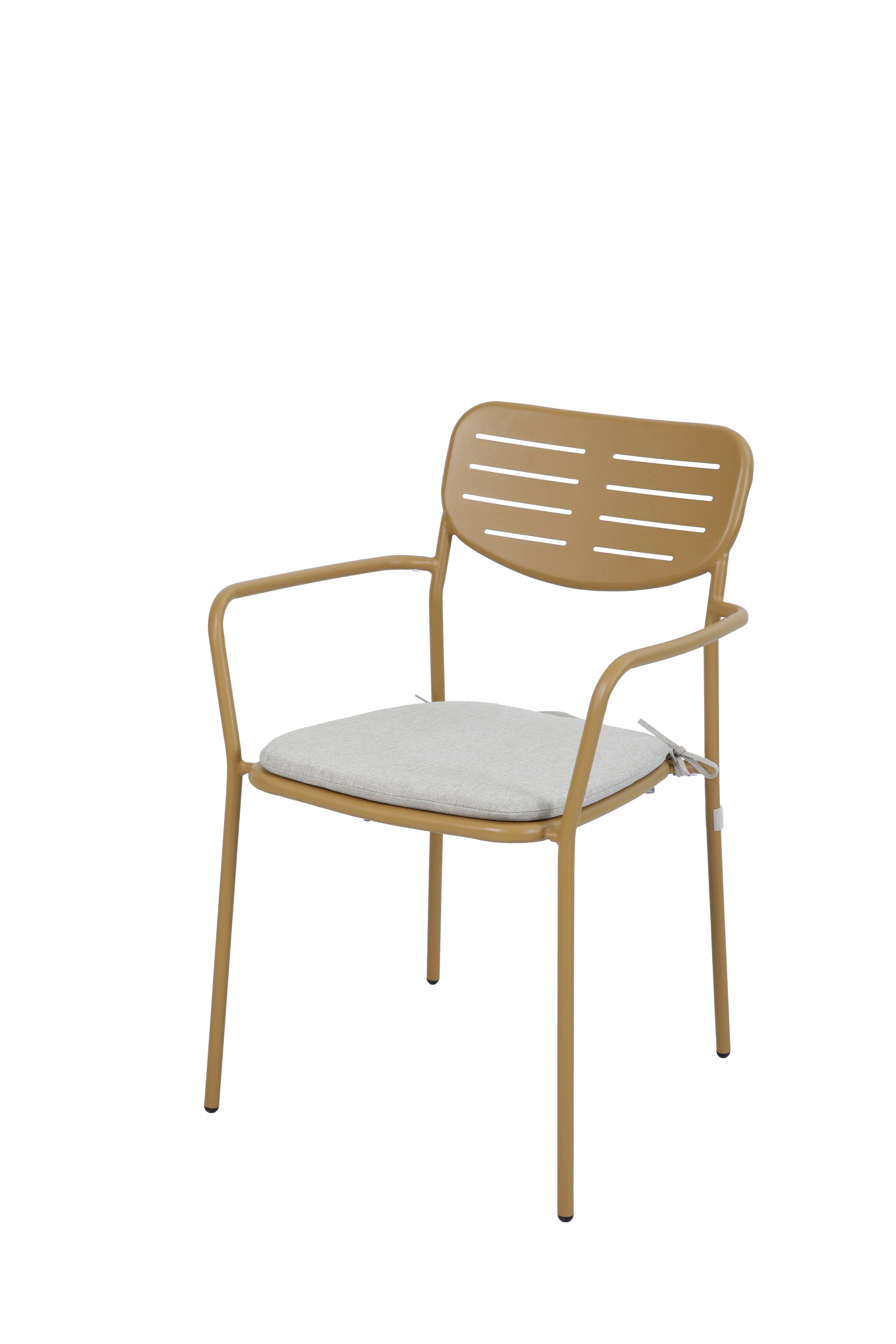 Ecloz - Fauteuil de jardin acier ocre Eze ECLOZ - Image 1