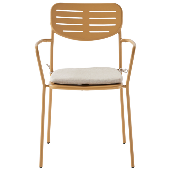 Ecloz - Fauteuil de jardin acier ocre Eze ECLOZ - Image 3