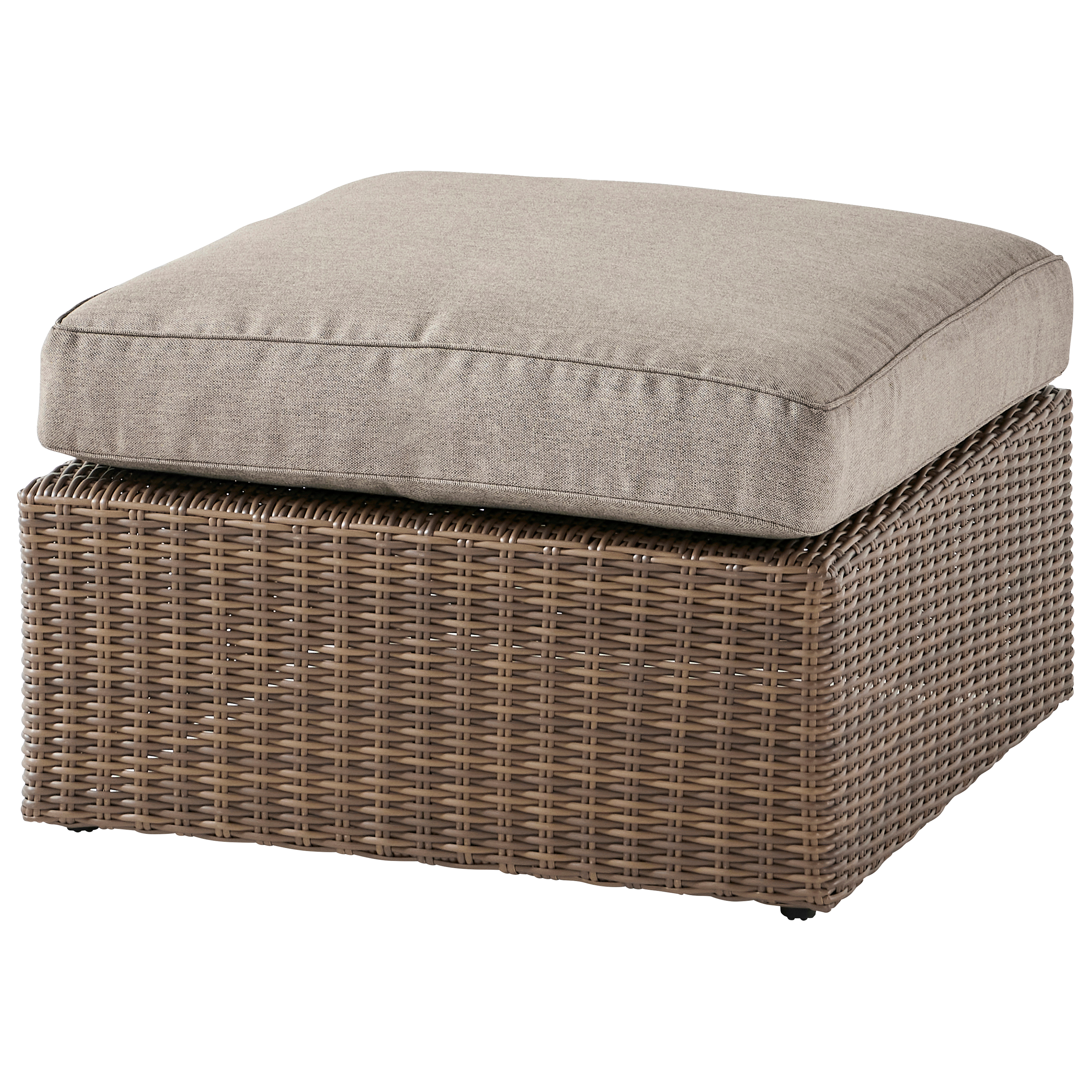 Ecloz - Pouf de jardin en résine tressée salon Bali naturel ECLOZ - Imagen 5