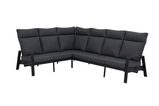 Ecloz - Salon de jardin détente angle alu polyester 9 places Francisco ECLOZ - Image 6