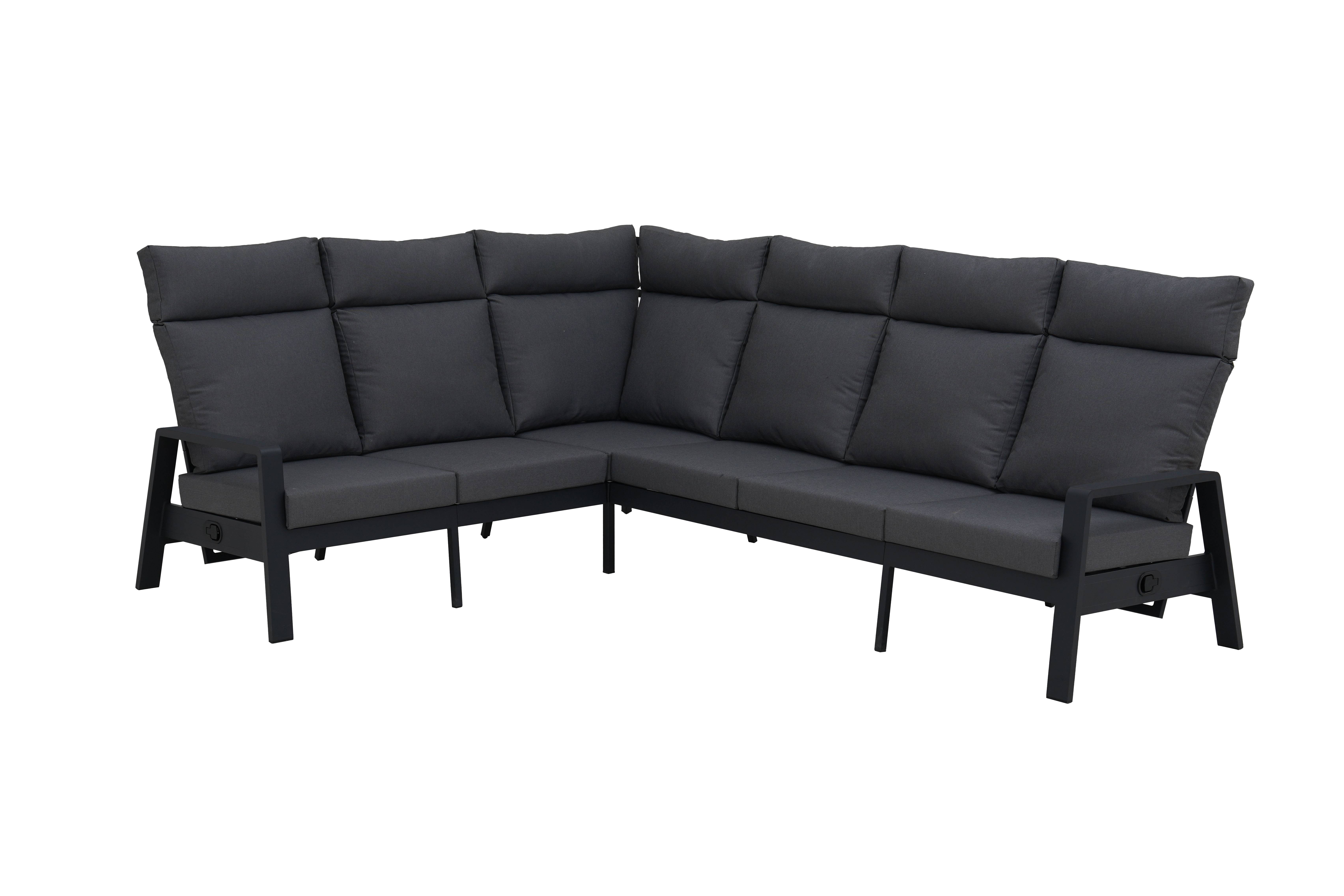 Ecloz - Salon de jardin détente angle alu polyester 9 places Francisco ECLOZ - Image 6