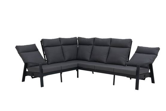 Ecloz - Salon de jardin détente angle alu polyester 9 places Francisco ECLOZ - Image 4