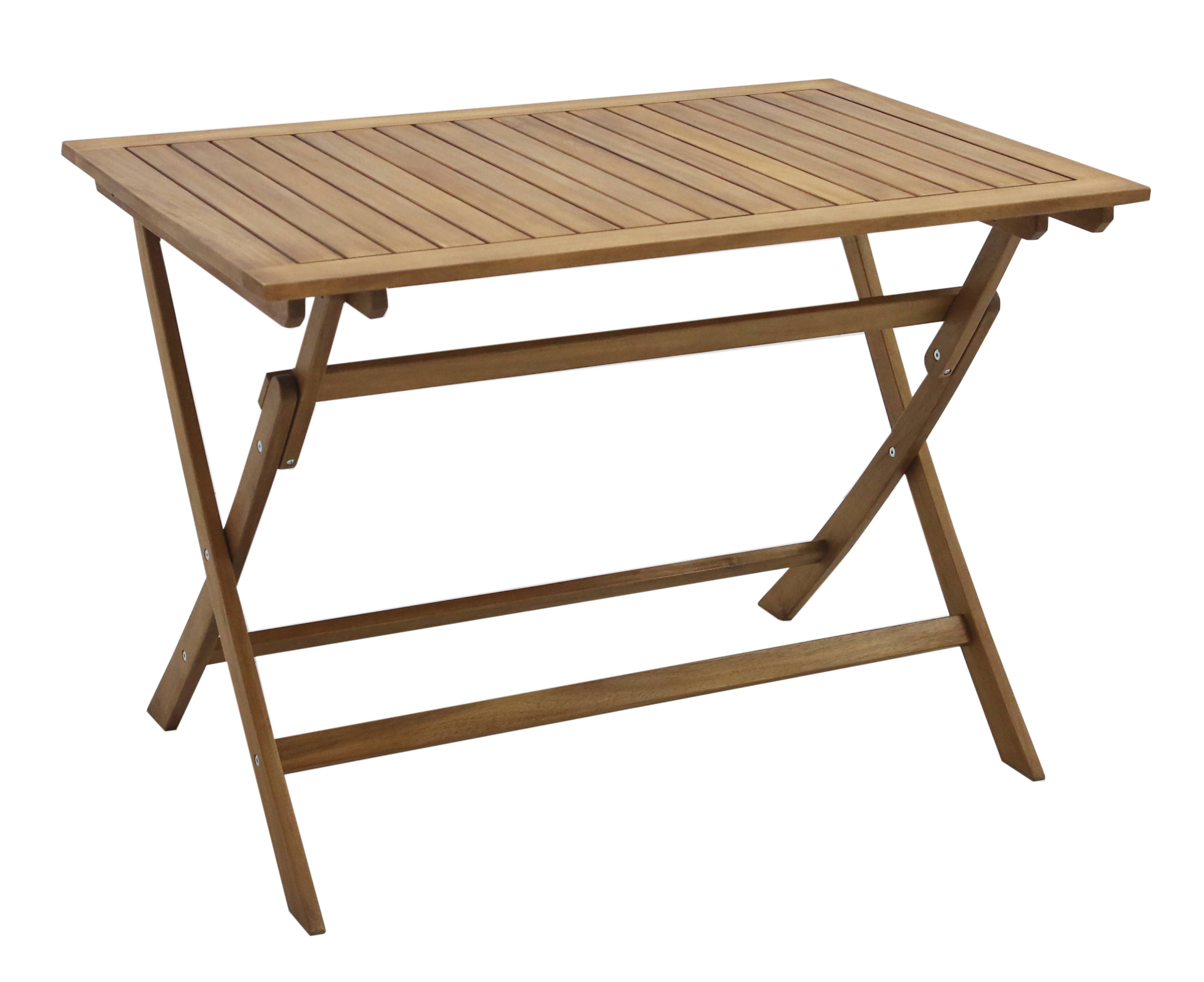 Ecloz - Table de jardin pliante rectangulaire bois 4 personnes Ferret - ECLOZ - Imagen 1