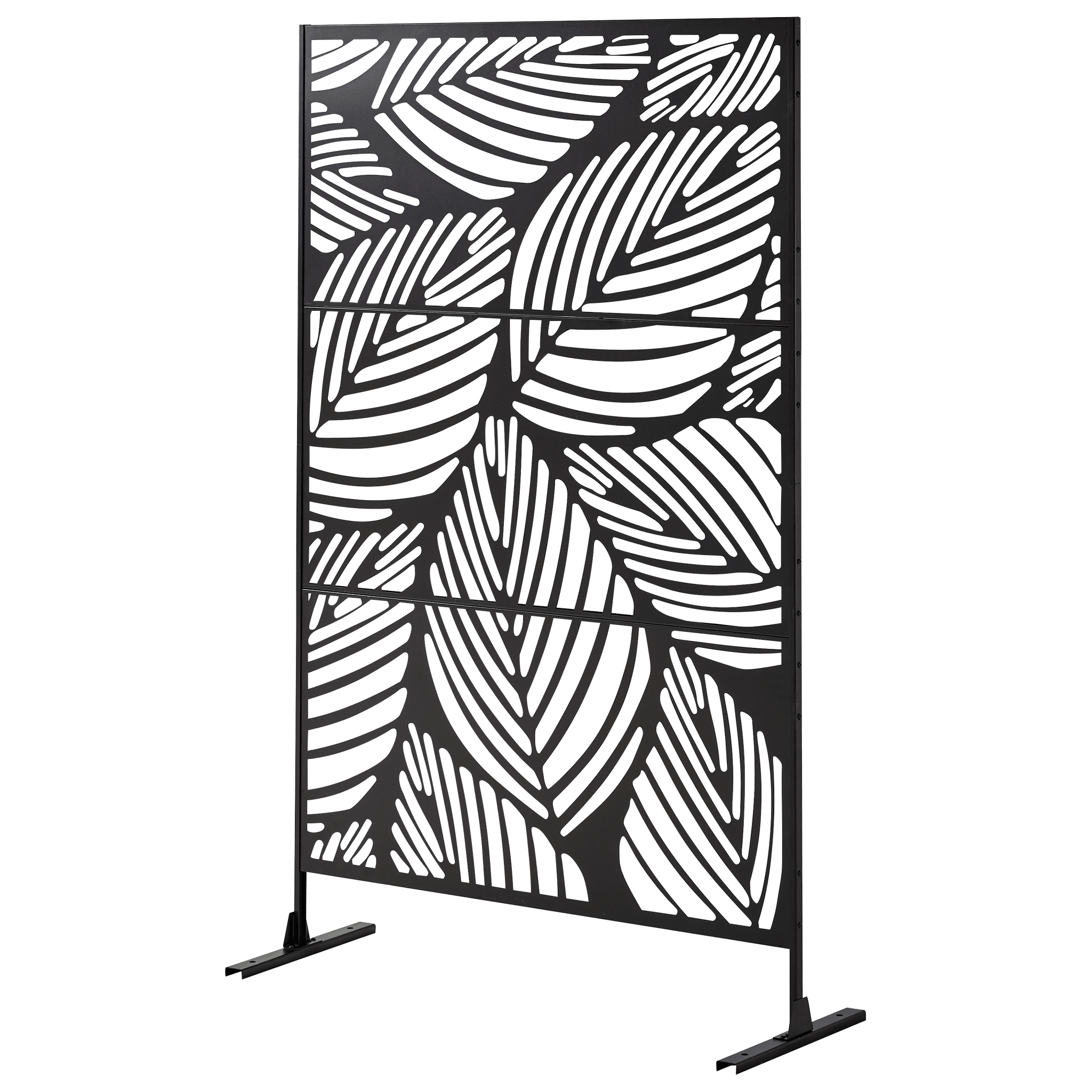 Ecloz - Paravent de jardin acier 1,98x1,2m motif florale Flora ECLOZ - Imagen 2