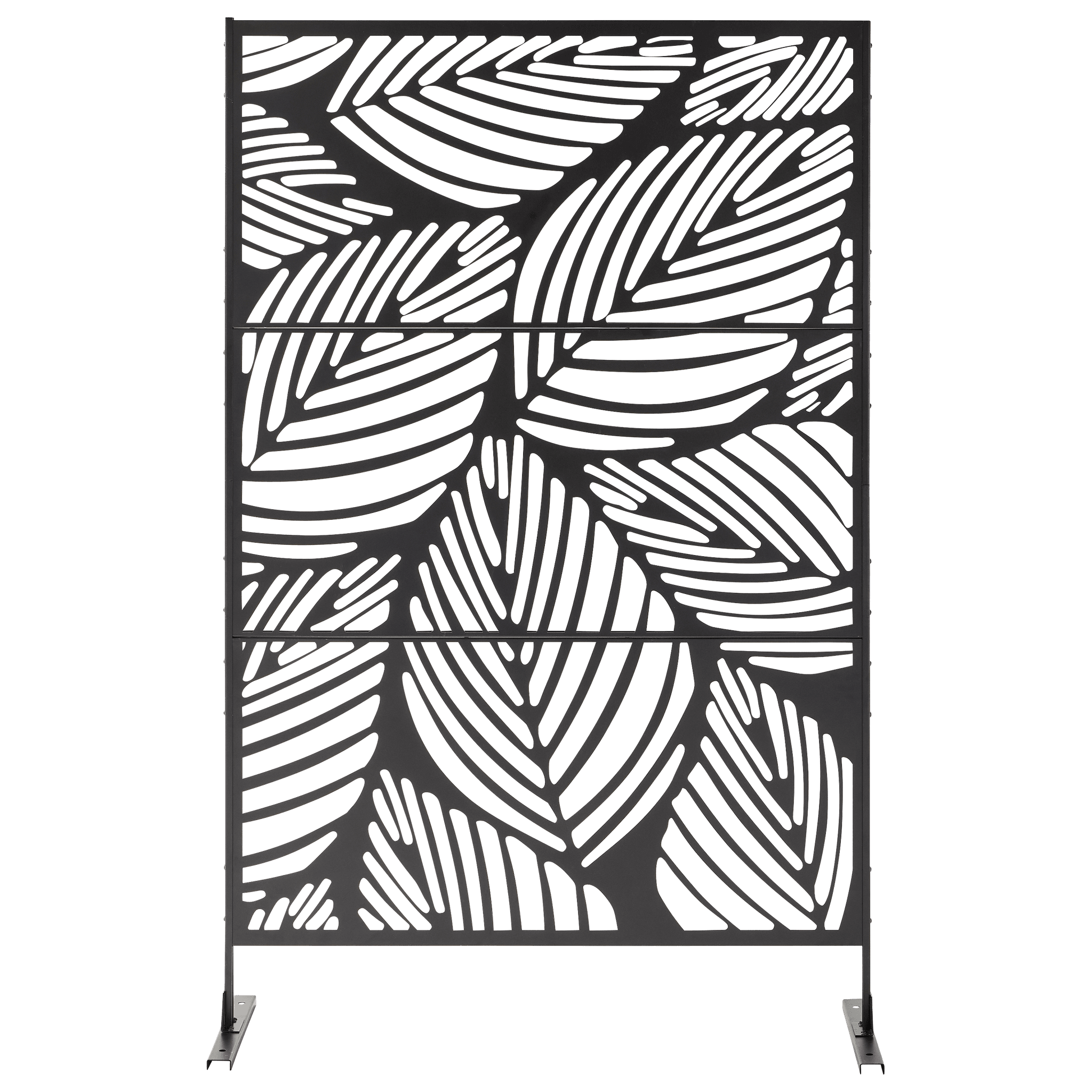 Ecloz - Paravent de jardin acier 1,98x1,2m motif florale Flora ECLOZ - Imagen 3