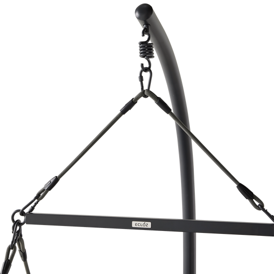 Ecloz - Fauteuil de jardin suspendu acier corde anthracite Fernande ECLOZ - Image 4