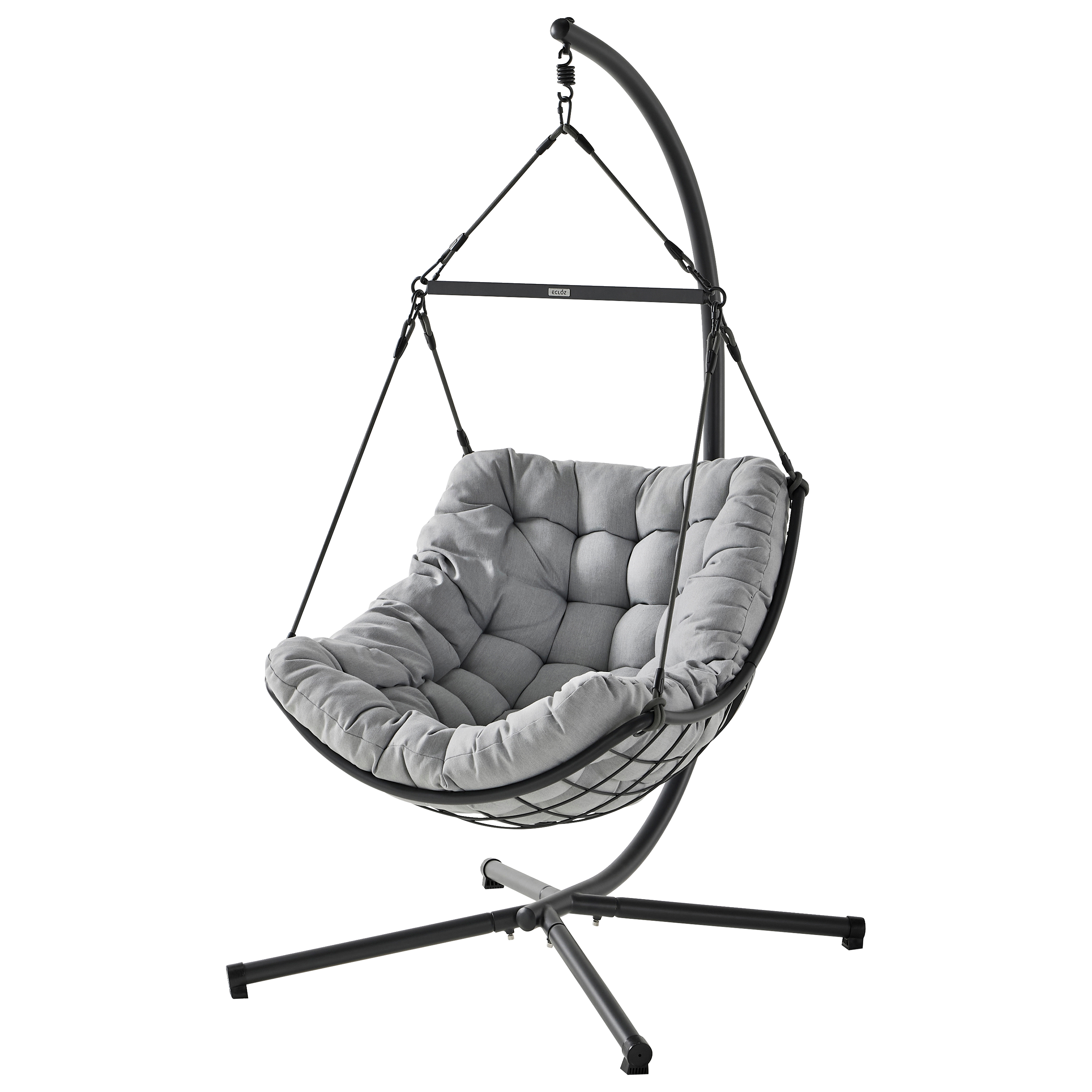 Ecloz - Fauteuil de jardin suspendu acier corde anthracite Fernande ECLOZ - Image 5
