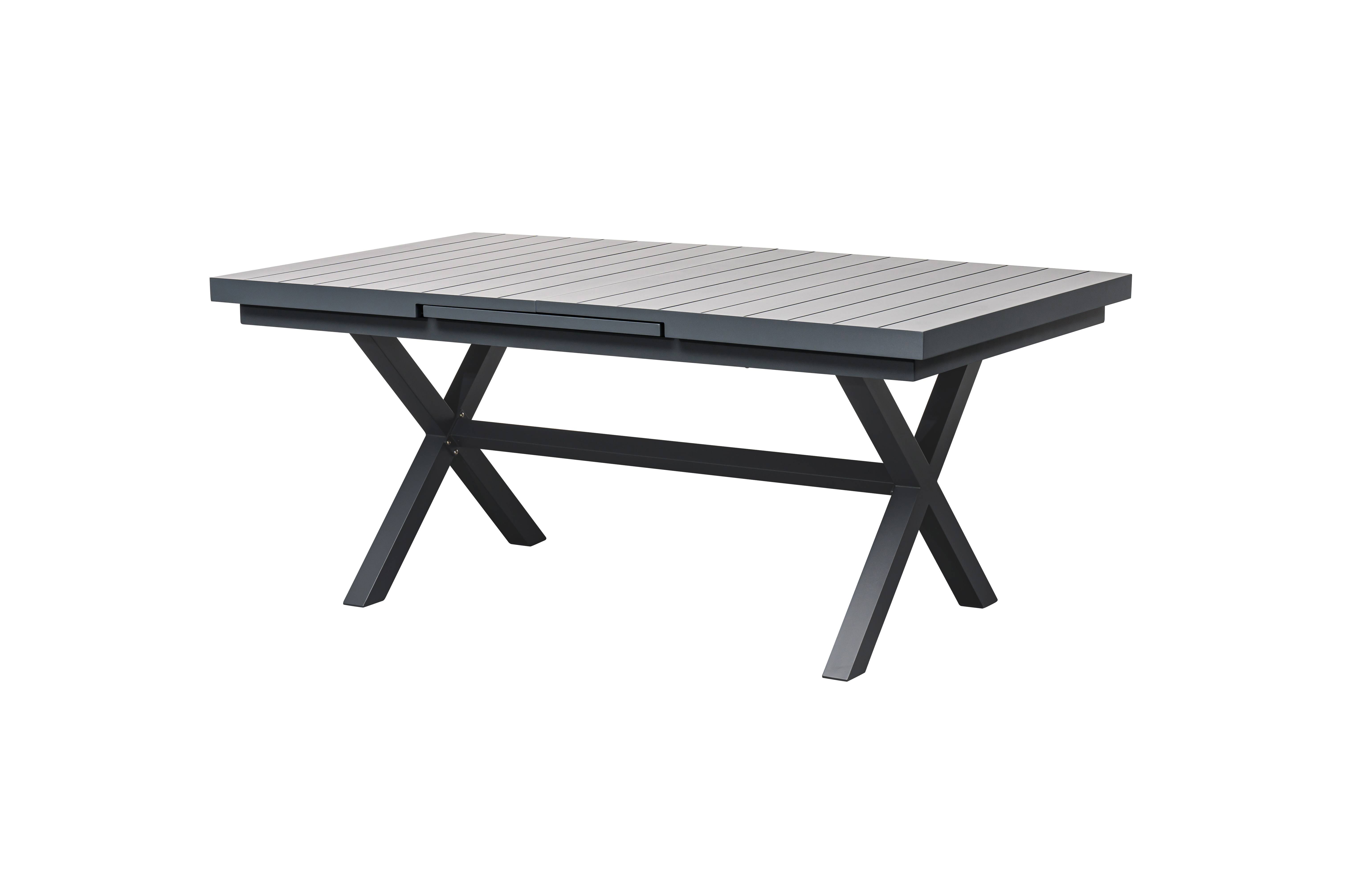 Ecloz - Table de jardin rectangulaire extensible 8/10 personnes anthracite Fargo ECLOZ - Image 7
