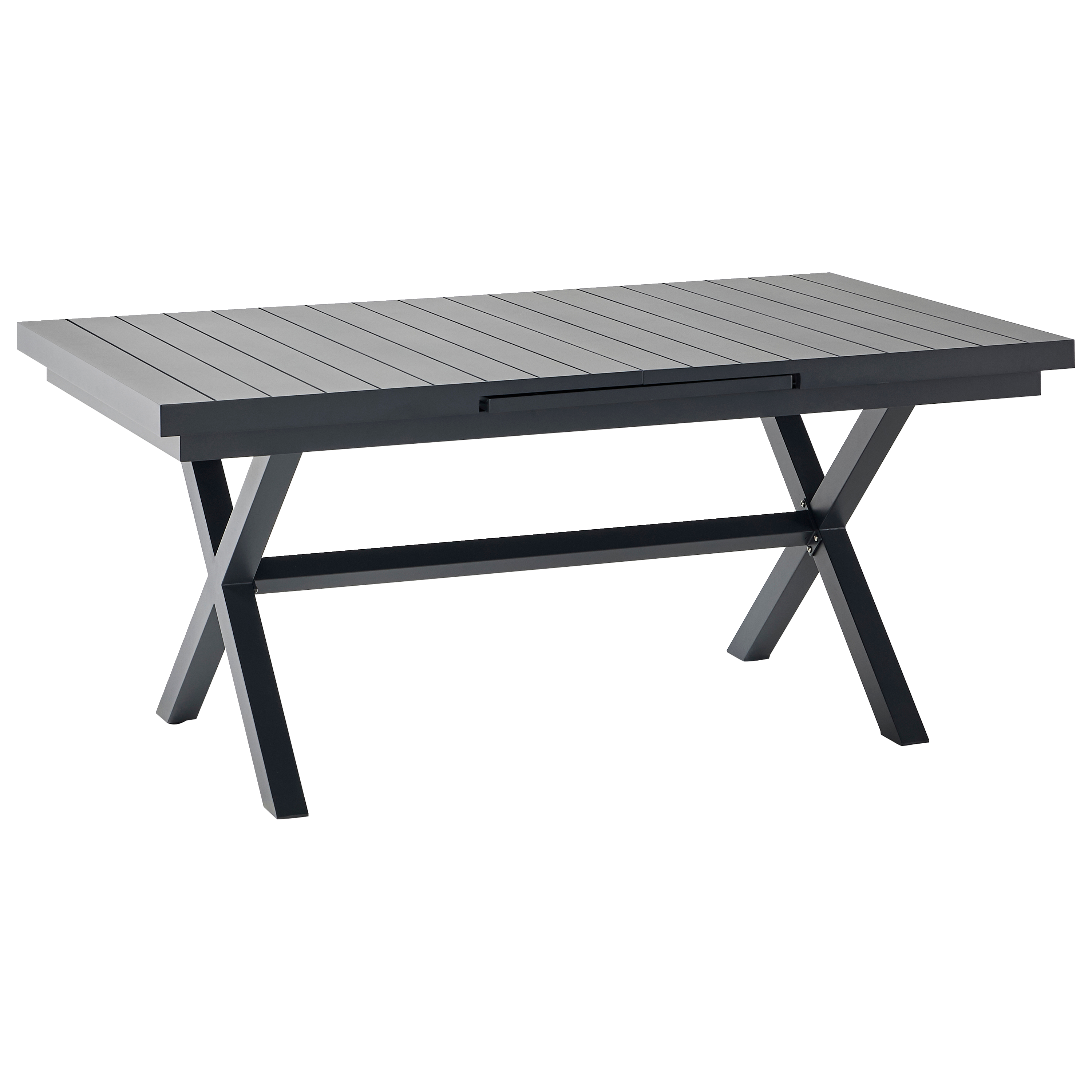 Ecloz - Table de jardin rectangulaire extensible 8/10 personnes anthracite Fargo ECLOZ