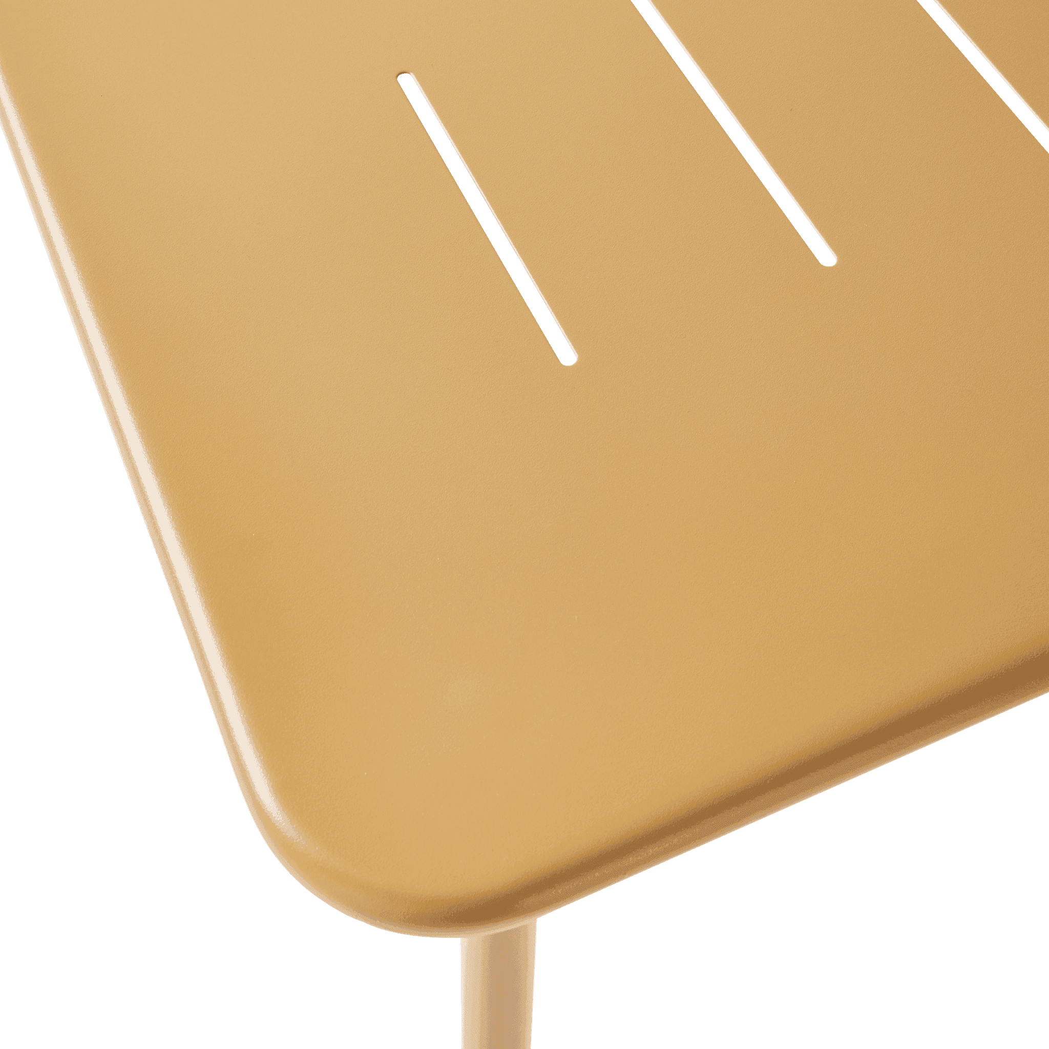 Ecloz - Table de jardin rectangulaire acier 4 personnes ocre Eze ECLOZ - Image 5