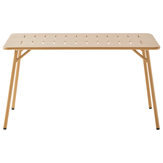 Ecloz - Table de jardin rectangulaire acier 4 personnes ocre Eze ECLOZ - Image 3