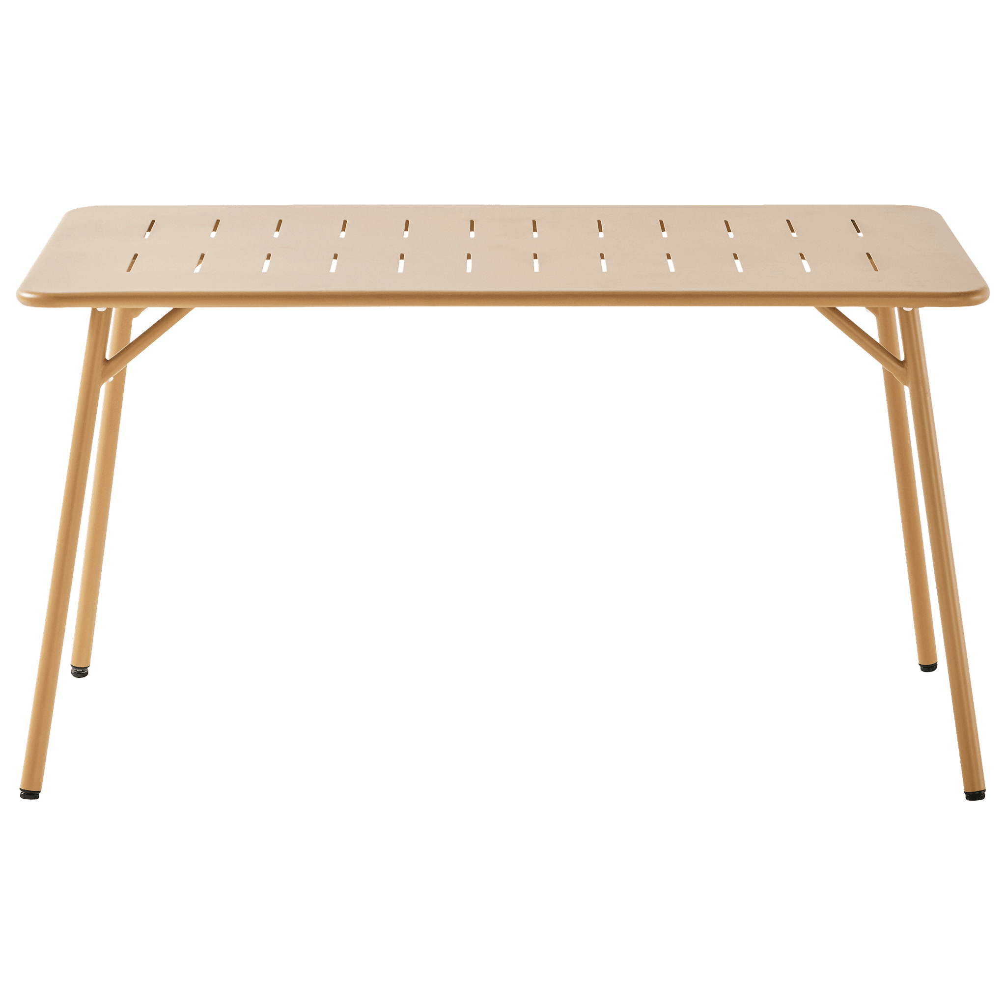 Ecloz - Table de jardin rectangulaire acier 4 personnes ocre Eze ECLOZ - Image 3
