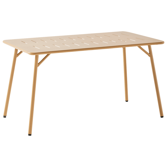 Ecloz - Table de jardin rectangulaire acier 4 personnes ocre Eze ECLOZ - Image 4