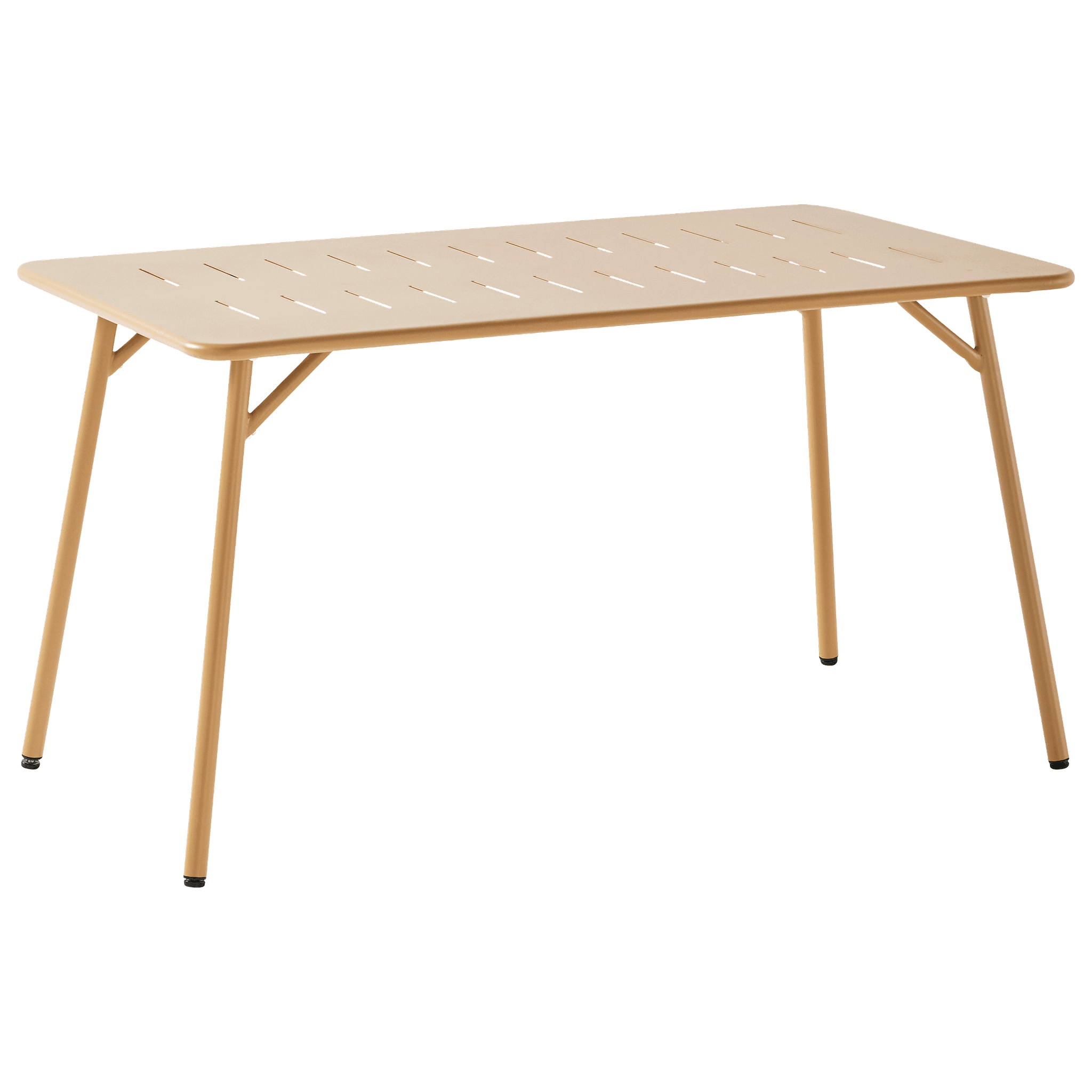 Ecloz - Table de jardin rectangulaire acier 4 personnes ocre Eze ECLOZ - Image 4