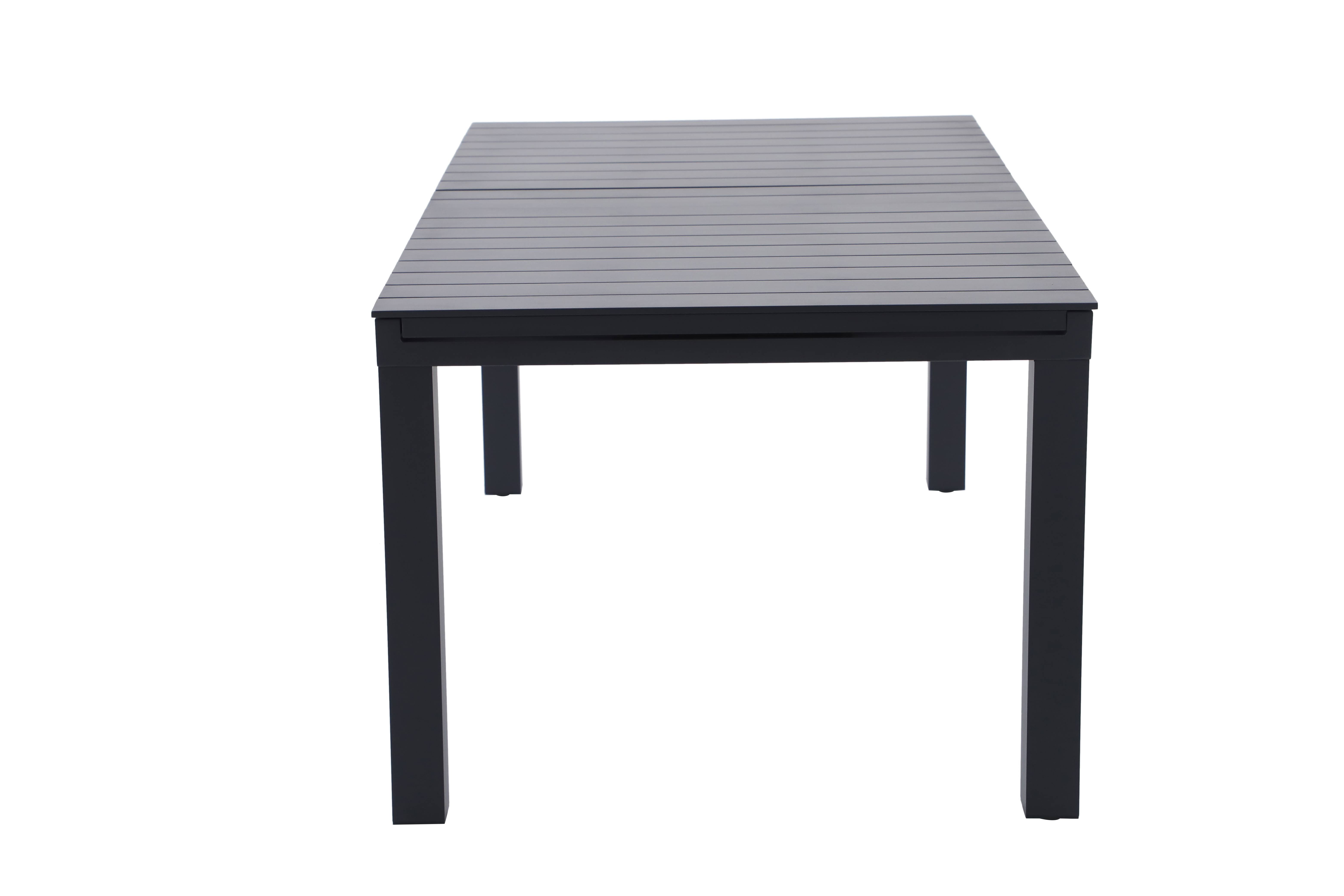 Ecloz - Table de jardin rectangulaire double extension 8/12 personnes anthracite Fileas ECLOZ - Imagen 6