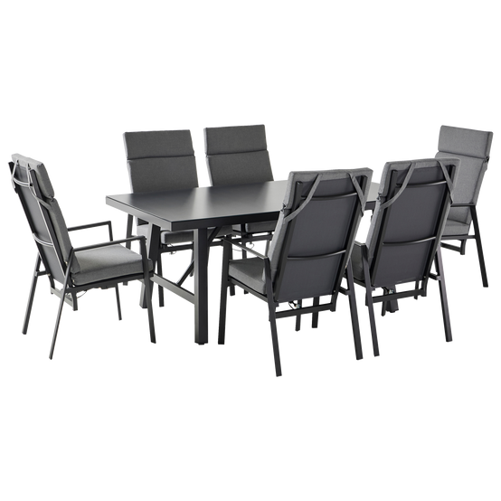 Ecloz - Salon de jardin repas alu polyester 6 personnes Fanon ECLOZ - Image 4