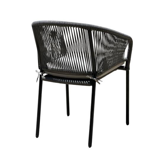 Ecloz - Fauteuil de jardin acier corde anthracite Fancy ECLOZ - Image 3