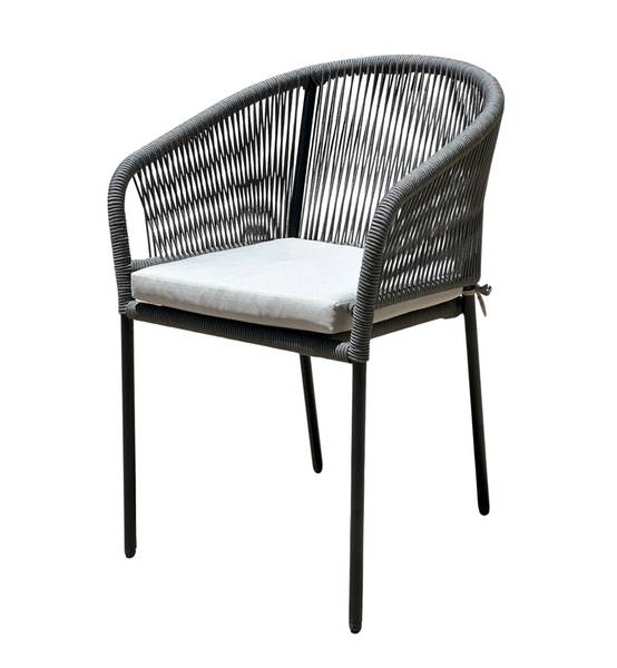 Ecloz - Fauteuil de jardin acier corde anthracite Fancy ECLOZ - Image 2