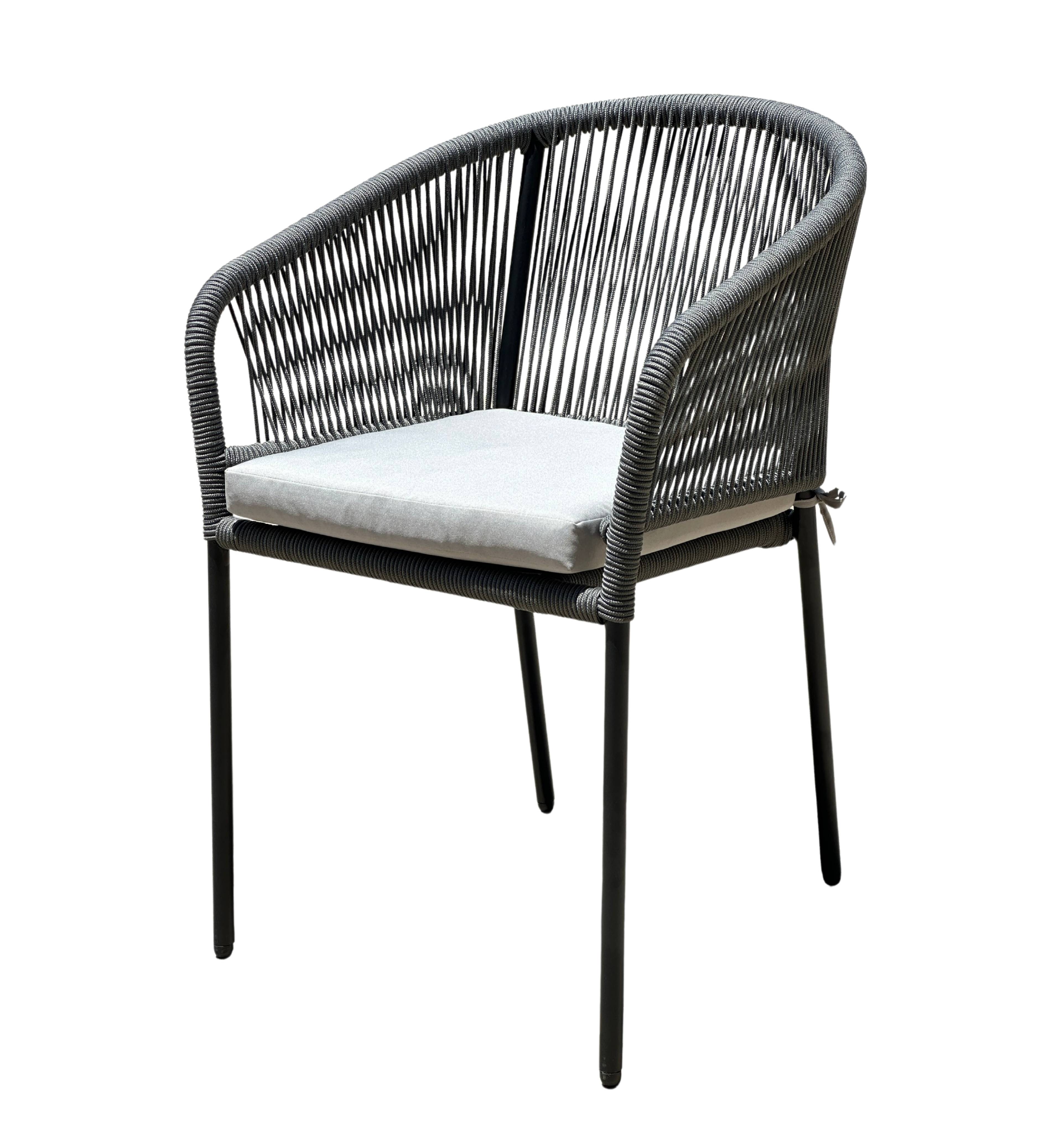 Ecloz - Fauteuil de jardin acier corde anthracite Fancy ECLOZ - Image 2