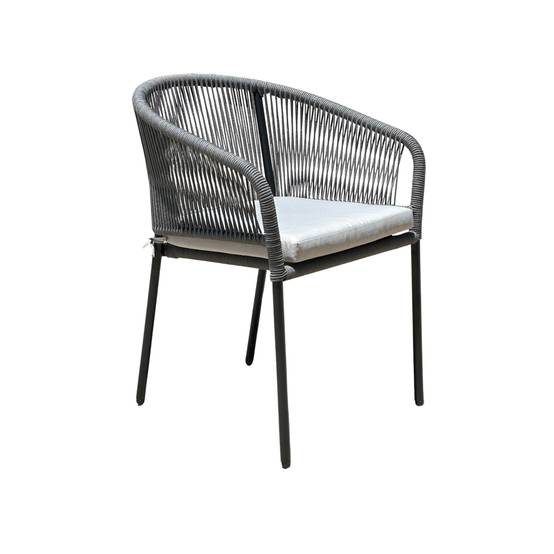 Ecloz - Fauteuil de jardin acier corde anthracite Fancy ECLOZ - Image 4