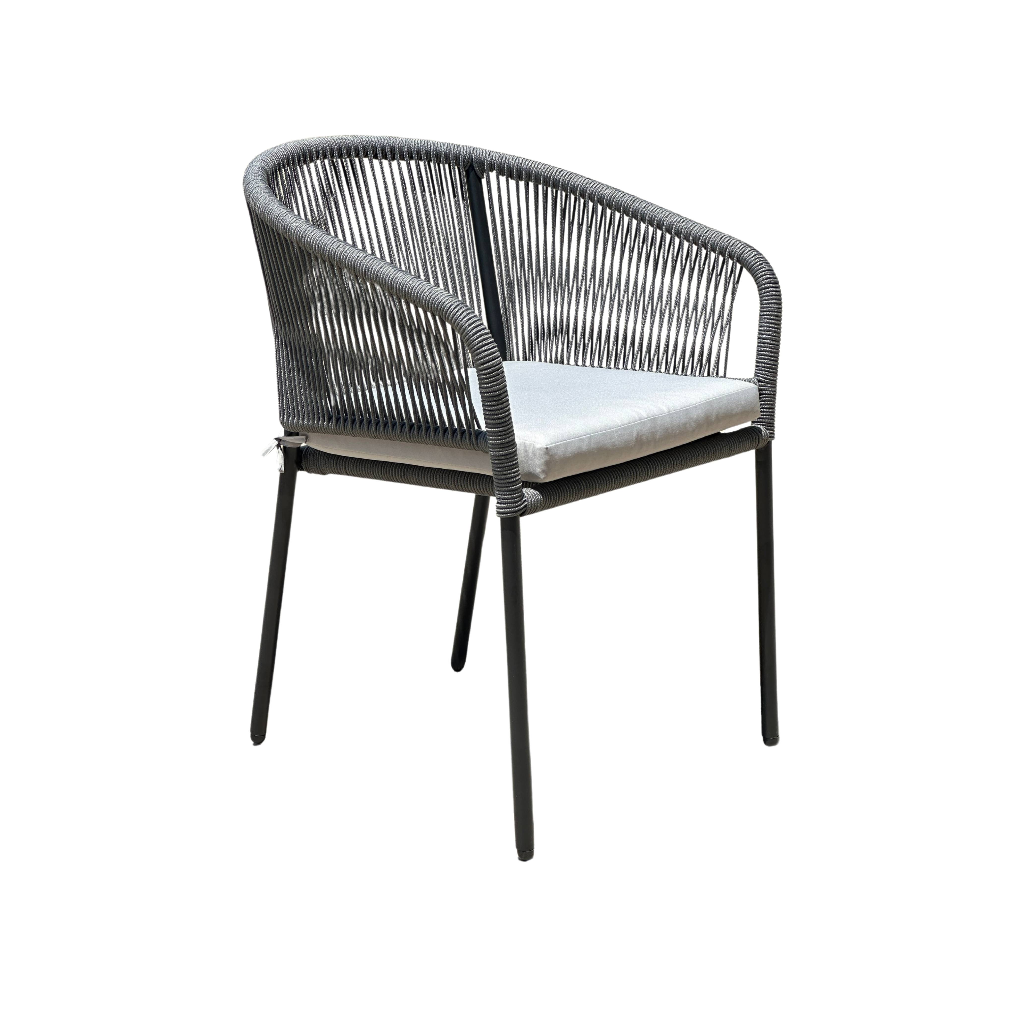 Ecloz - Fauteuil de jardin acier corde anthracite Fancy ECLOZ - Image 4