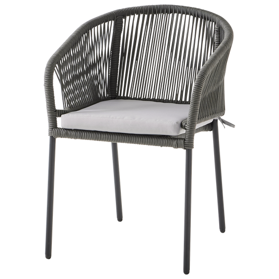 Ecloz - Fauteuil de jardin acier corde anthracite Fancy ECLOZ - Image 6