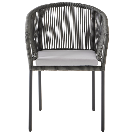 Ecloz - Fauteuil de jardin acier corde anthracite Fancy ECLOZ - Image 8