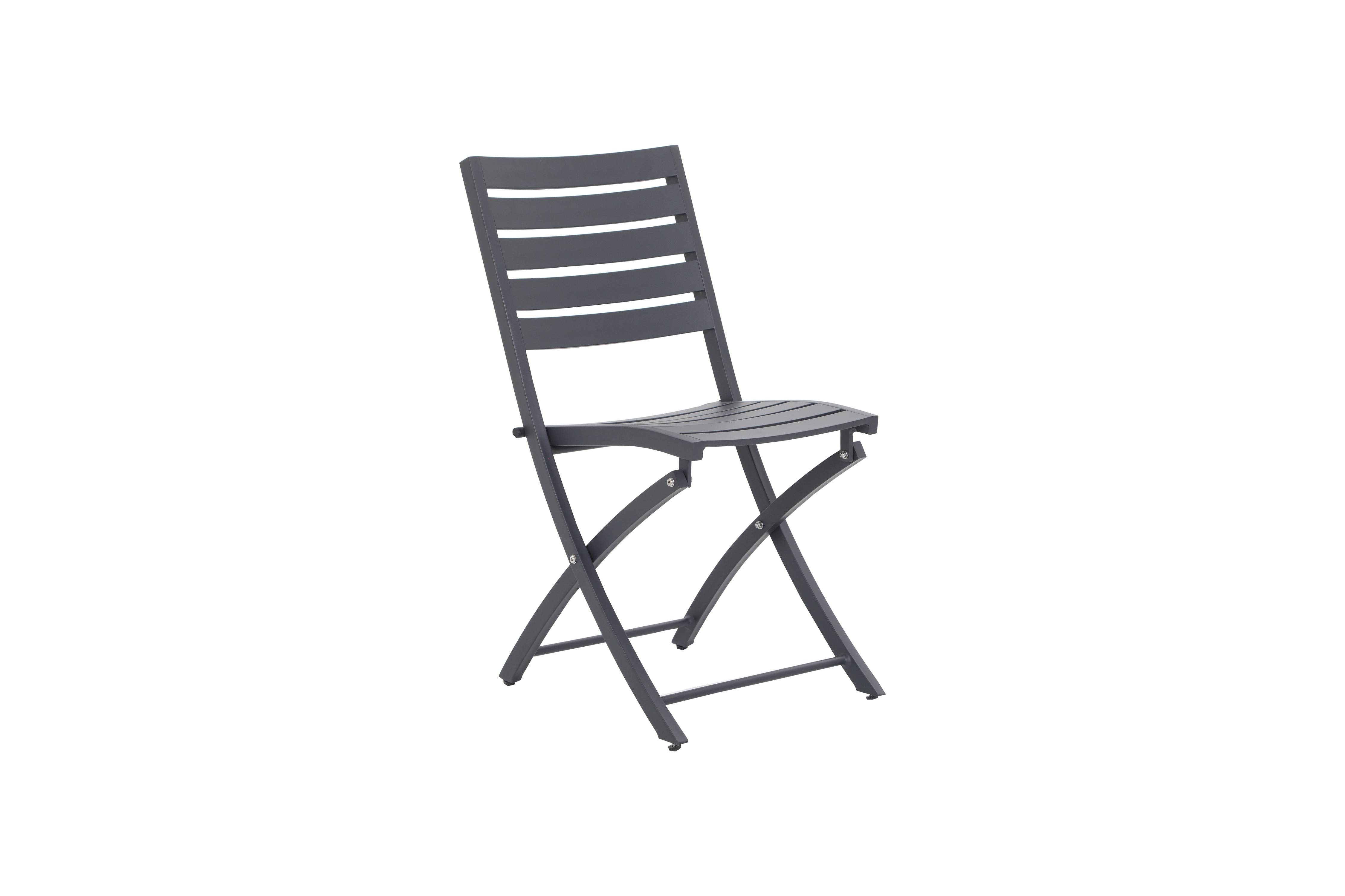 Ecloz - Chaise de jardin pliante aliminium anthracite Feyel ECLOZ