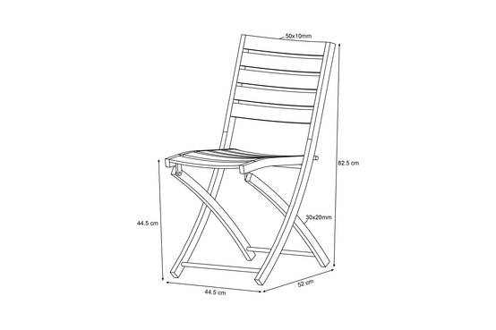 Ecloz - Chaise de jardin pliante aliminium anthracite Feyel ECLOZ - Image 2