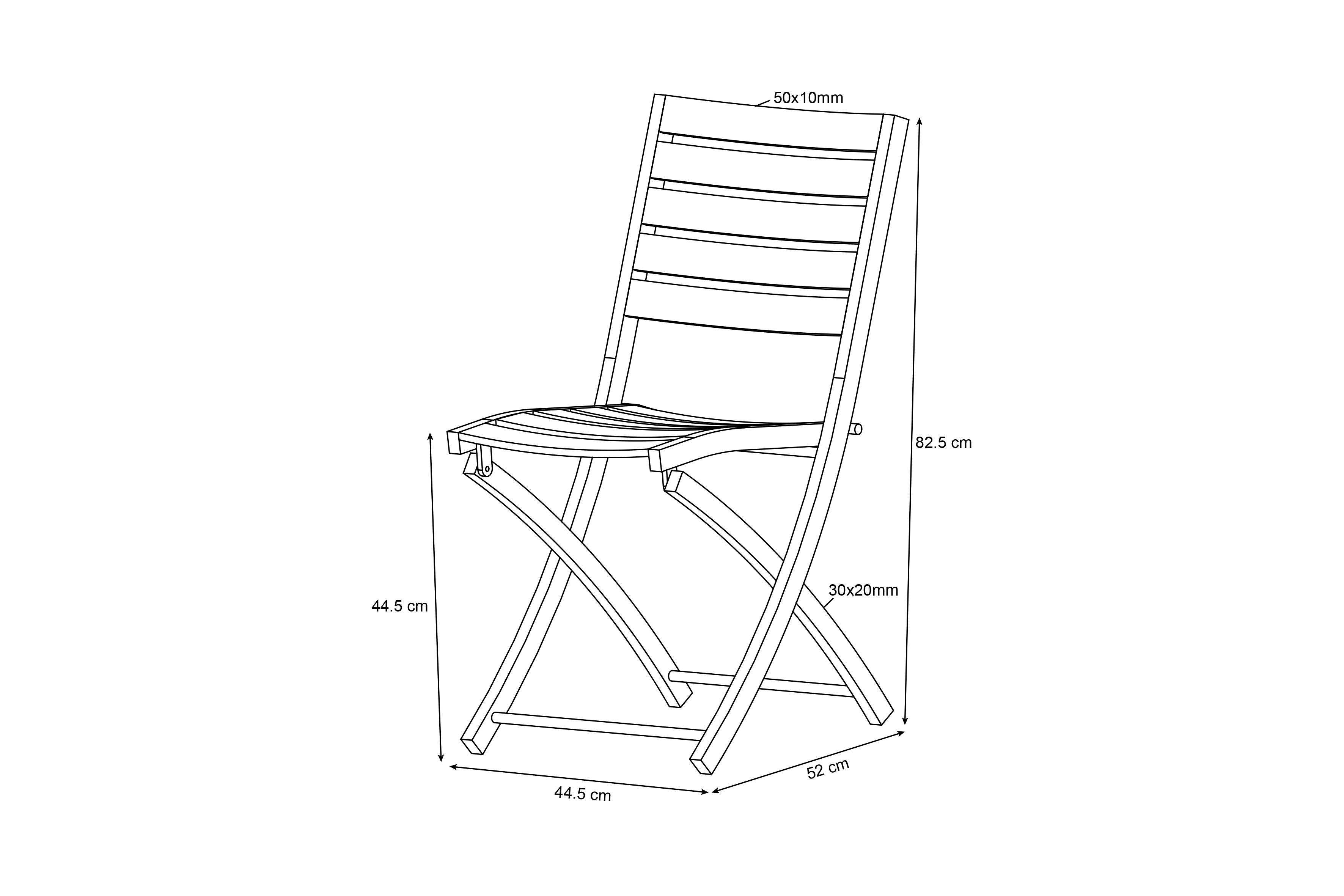 Ecloz - Chaise de jardin pliante aliminium anthracite Feyel ECLOZ - Imagen 2