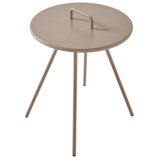 Ecloz - Table d'appoint de jardin acier avec poignée taupe Elba ECLOZ - Image 3