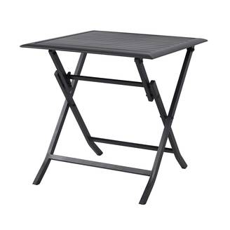 Ecloz - Table de jardin rectangulaire pliante aluminium 2 personnes Ferrand anthracite ECLOZ